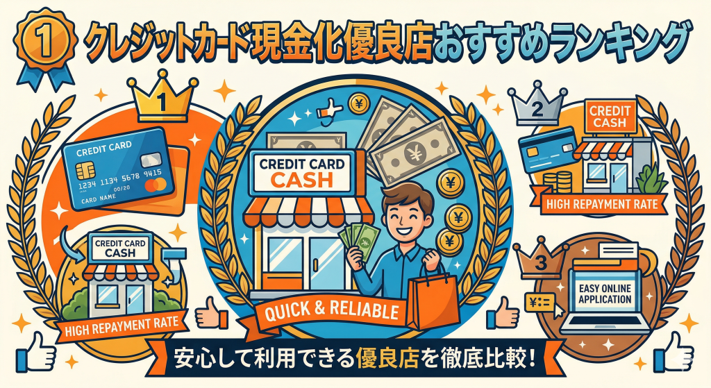 クレジットカード現金化優良店おすすめランキング